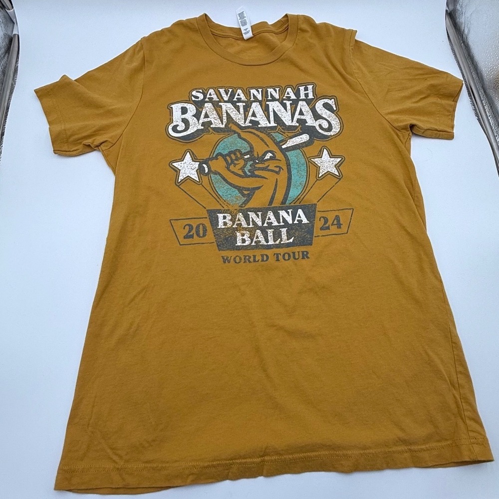 Mustard Graphic Tee - Banana Ball Design